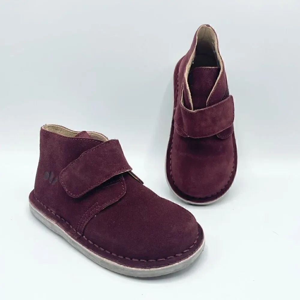 OTS maroon suede Chelsea boots - size T 25 (euro size)